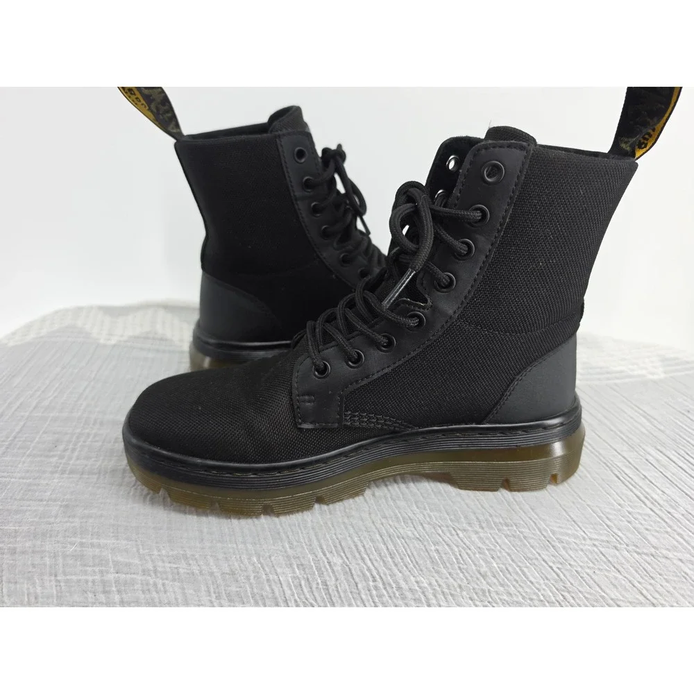Dr. Martens Combs Black Extra Tough Nylon Utility Boots Mens 7 Women 8